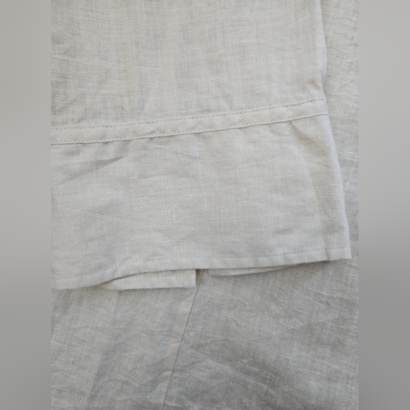 NWT - Linen Old Navy Button Down Light Tan Shirt - Size XXL - Picture 9 of 11